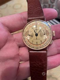 Vintage Unver Chronograph testa oro 14kt