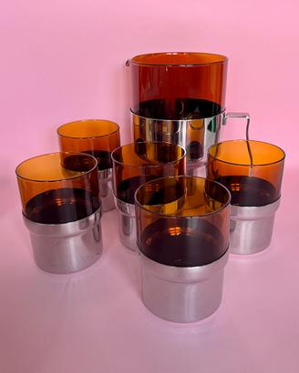 Set Vintage di Bicchieri e Caraffa PRAN 🍹✨