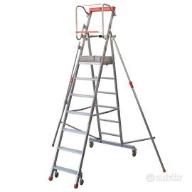 scala a castello 7 gradini in alluminio