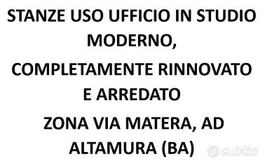 Stanze uso ufficio in studio nuovo e arredato