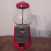 porta caramelle dispenser vintage rosso metallo