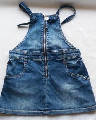 Salopette gonna , Vestito, Jeans blu BRUMS NUOVO