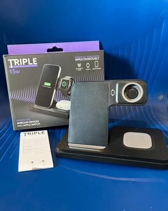 Cellularline- caricatore wireless 3 in 1