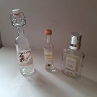 Per collezionisti: 3 bottigliette vuote di grappe 