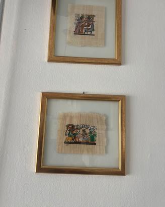 Dipinti egizi su pergamena