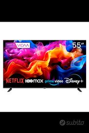 Televisore 55" Kiano Smart TV, 4K UHD, Vidaa, WiFi