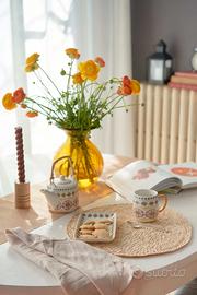 Servizio caffè Gardeny giallo o rosso villa altach