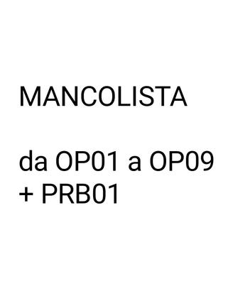 One piece, mancolista da OP01 a OP09 + PRB01