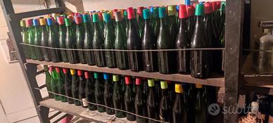 bottiglie vetro per imbottigliamento vino 0,80€