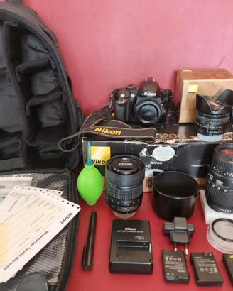 Nikon D3200 reflex + accessori