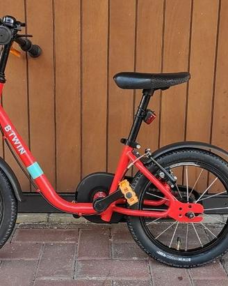 Bici bambino 2 in 1 - 14" - 3/5 anni + accessori