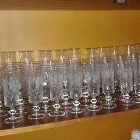 Set di 50 bicchieri in cristallo Vintage