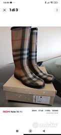 stivale pioggia donna Burberry  39