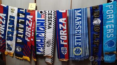 lotto sciarpe calcio 10 pezzi