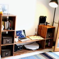 Libreria/Mobile TV in Vero Legno Massiccio