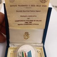 medaglie celebrative napoli calcio 