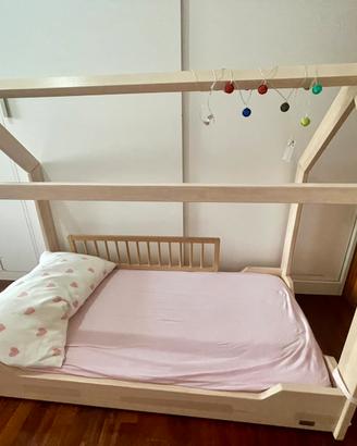 Letto montessoriano a capanna