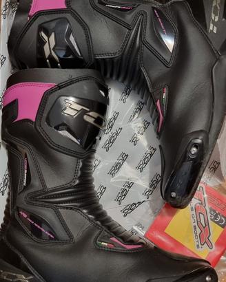 Stivali Moto TCX SP-Master Lady – Nero/Fucsia