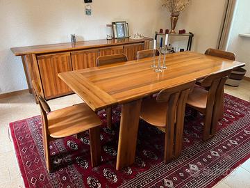 Design Set Tavolo da pranzo/ 6 sedie/ credenza