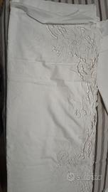 Lenzuolo matrimoniali ricamate