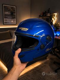 Casco Moto Nolan Classic  Blu Elegante Originale 