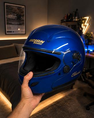 Casco Moto Nolan Classic  Blu Elegante Originale 