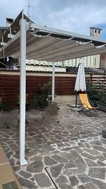 pergola con tenda