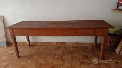 Tavolo in legno grezzo mt. 2,30x0,75