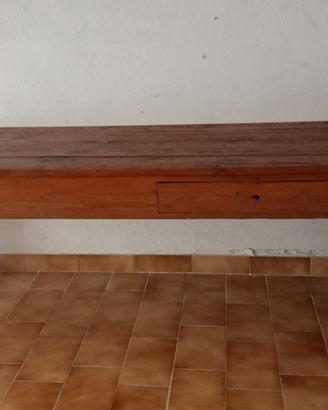 Tavolo in legno grezzo mt. 2,30x0,75