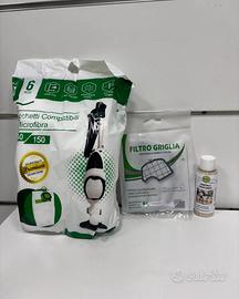 Sacchetti Vk 140/150 + filtro 140/150 + granuli