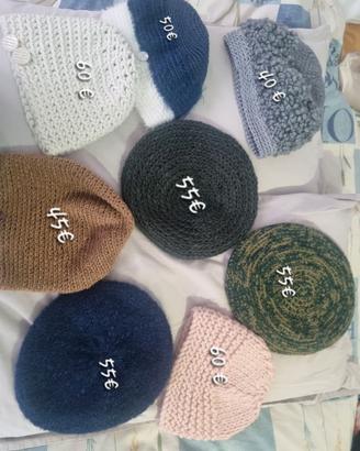 Berretti lana fatti a mano