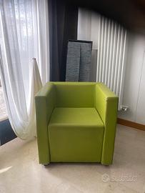 Poltrone in pelle verdi