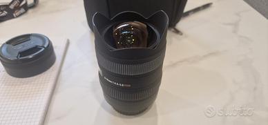 Sigma 8-16 F4.5-5.6 DC HSM attacco Canon EF-S