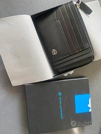 Portacarte porta contanti in pelle Piquadro