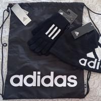 Kit sacco adidas con cappellino e guanti