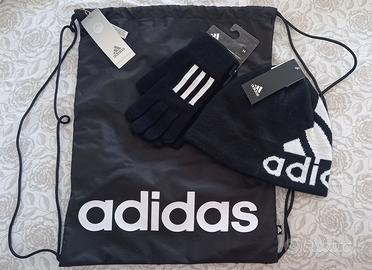 Kit sacco adidas con cappellino e guanti