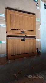 finestre ante e cornice in pvc marrone doppio vetr