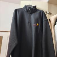 carhartt half zip maglione nero