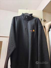 carhartt half zip maglione nero