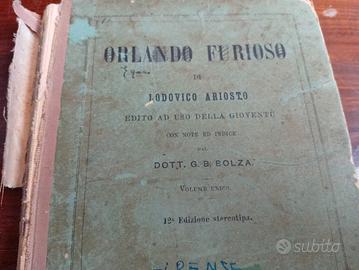 orlando furioso 1896 da restaurare libro