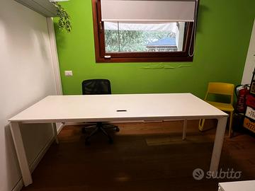 3 scrivanie ufficio 200x80 + 3 cassettiere  su ruo