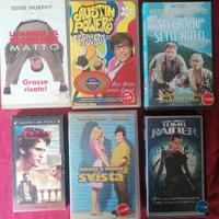 lotto di sei videocassette VHS 