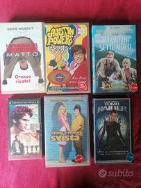 lotto di sei videocassette VHS 