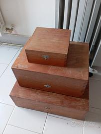 set bauletto legno 