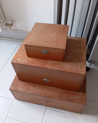set bauletto legno 