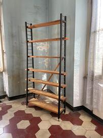 Coppia grandi librerie gemelle modernariato
