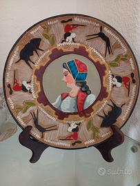 Piatto in terracotta sardo