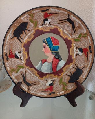 Piatto in terracotta sardo