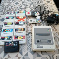 console completa Nintendo snes più giochi