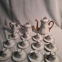 Servizio da caffe' in porcellana fine di Limoges